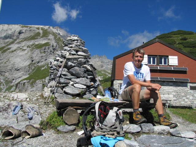 Franco beim Mittagessen