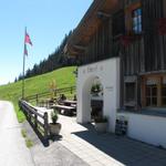 beim Bergrestaurant Überuf auf dem Kunkelspass eine kleine Pause eingelegt