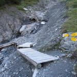 bei Punkt 1837 m.ü.M. biegen wir rechts ab und wandern Richtung Alteiner Fürggli