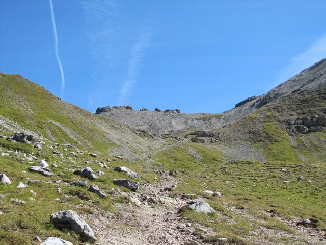 Blick zurück zum Alteiner Fürggli