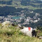 was für ein schöner Ausblick auf Arosa