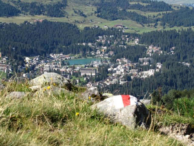 was für ein schöner Ausblick auf Arosa