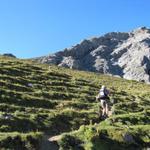 auf dem weitläufigem Alpgelände von Obersäss