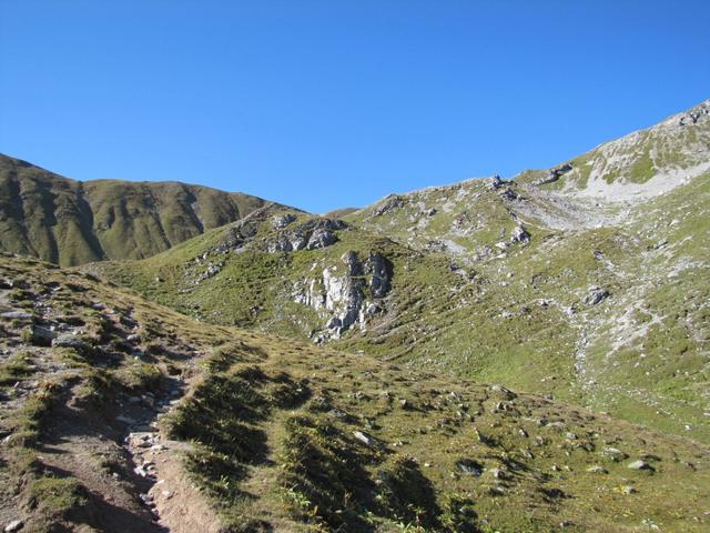 bei Punkt 2216 m.ü.M. mit Blick Richtung Obersäss