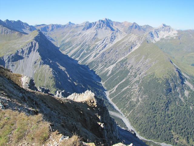 was für ein schöner Blick in den Welschtobel. Dort waren wir auch schon