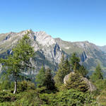 schönes Breitbildfoto von der Doldenhornhütte aus gesehen