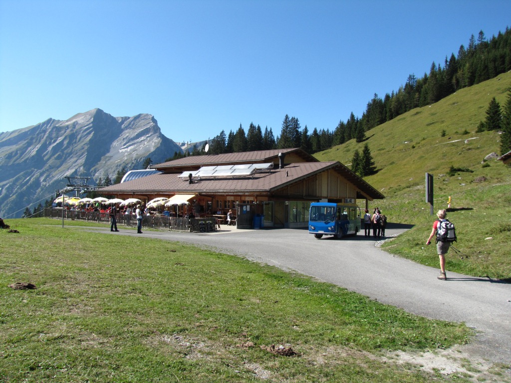 wir haben die Bergstation der Seilbahn erreicht 1682 m.ü.M.