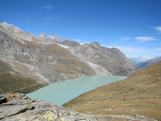 Blick auf den Mattmark Stausee