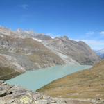 Blick auf den Mattmark Stausee