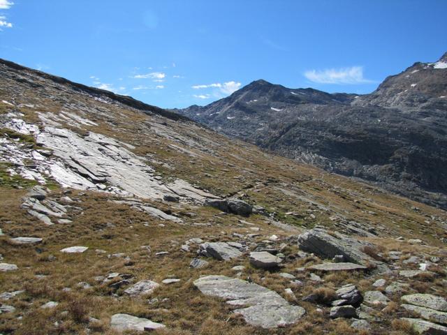 der Monte Moro Pass erscheint nun direkt vor uns