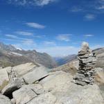 wir haben den Monte Moro Pass 2868 m.ü.M. erreicht. Was für eine Aussicht