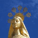 schöne Aufnahme von der Madonna delle Nevi (die Jungfrau im Schnee)