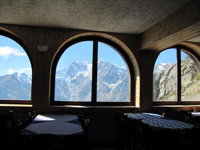 während der Kaffeepause konnten wir diese Aussicht geniessen