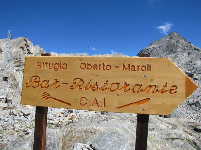 der Rifugio Oberto-Paolo Maroli lädt uns zum verweilen ein