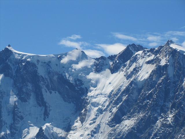 einfach traumhaft, Signalkuppe, Zumsteinspitze, Dufourspitze 4634 m.ü.M. und Nordend