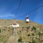 wir erreichen die Bergstation der Hannigalp Seilbahn