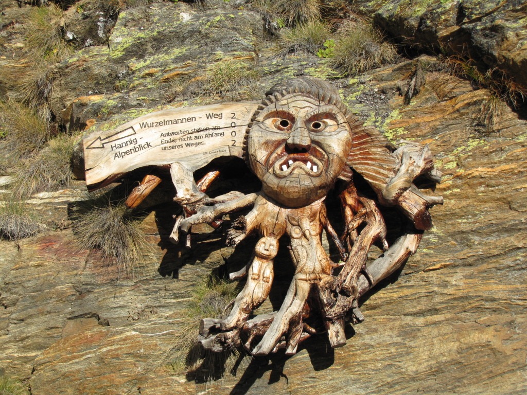 ein böses Omen für die bevorstehende Bergwanderung?