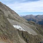 Blick rechts hinüber zu der Gletscherzunge vom Hohbalmgletscher