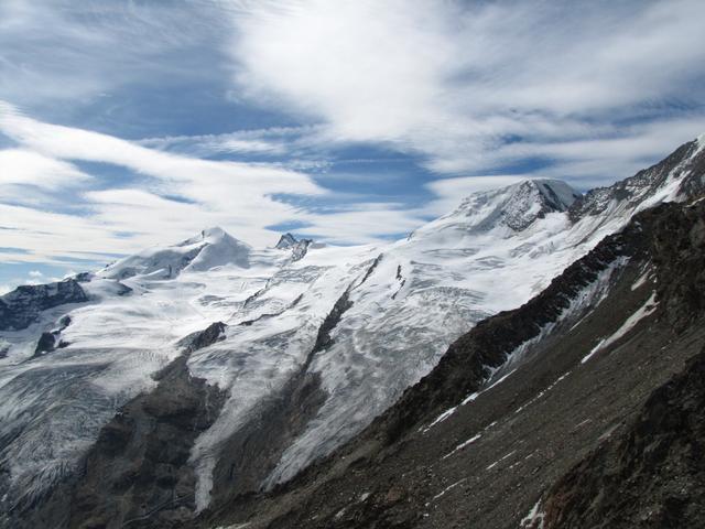 Allalinhorn, Rimpfischhorn, Feegletscher und Alphubel