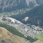 Tiefblick nach Saas-Fee