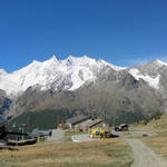 Blick zurück nach Kreuzboden und die unzähligen Viertausender