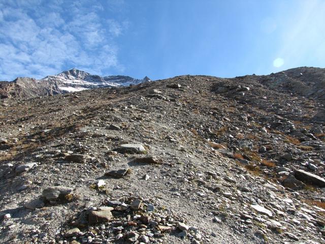 weiter geht unsere Wanderung zur Hohsaas Hütte-Bergstation