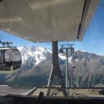 mit der Gondelbahn geht es nun wieder abwärts bis zur Mittelstation auf Kreuzboden