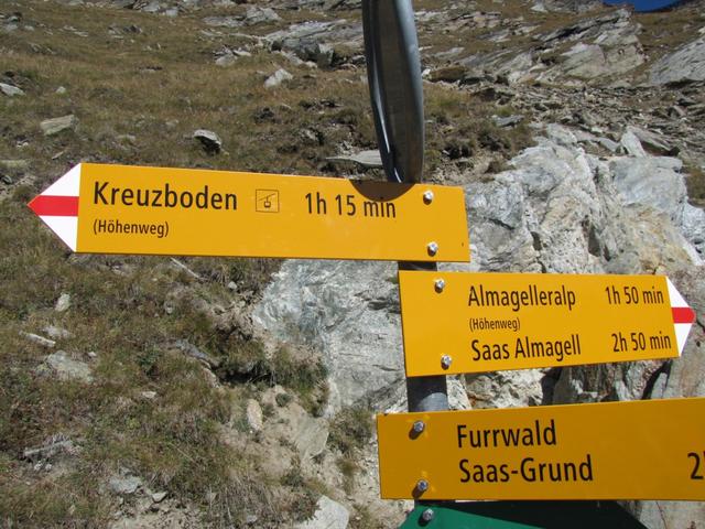 unser nächstes Ziel. alles geradeaus Richtung Almagelleralp