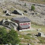 Blick zum Berghotel Almagelleralp