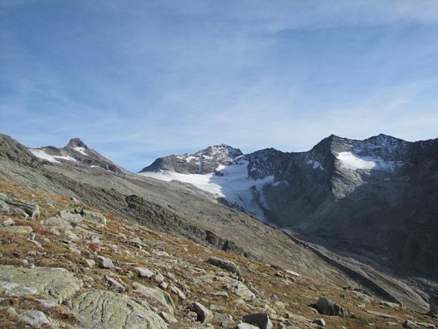 Blick zum Rotblattgletscher und Sonnighorn