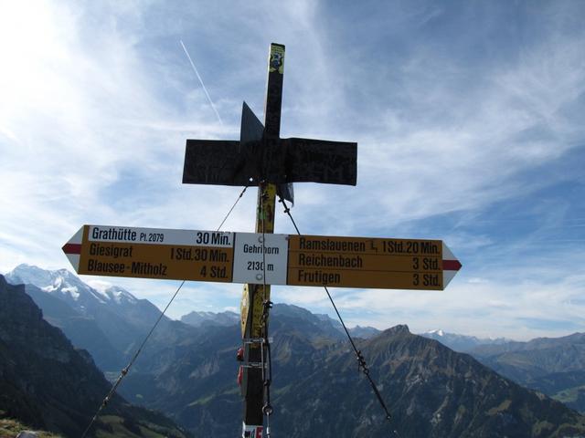 wir haben den Gehrihorn/Gehrihore erreicht 2130 m.ü.M.