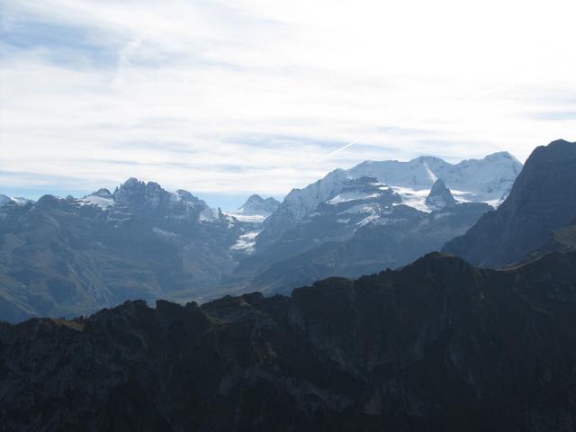 Blick zum Gspaltenhorn, Tschingelhorn und Blüemlisalp