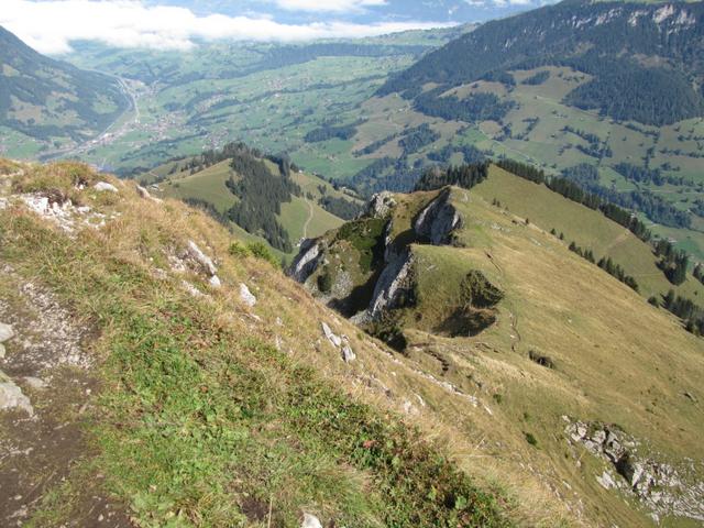 Blick auf den zurückgelegten Weg