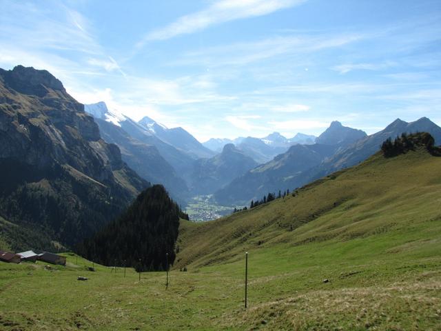 aber immer mit einem schönen Ausblick ins Kandertal