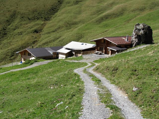 die kleine Alpsiedlung bei Punkt 1878 m.ü.M.