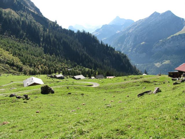 Blick auf die Alpsiedlung Undere Giesene