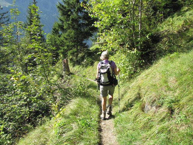 auf dem Höhenweg Nordrampe BLS