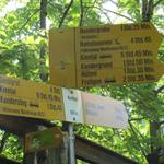 Wegweiser bei Hemlige 1120 m.ü.M. hier überquert man die BLS Geleise