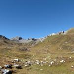 wir haben Alp Ramoz mit der Ramozhütte erreicht