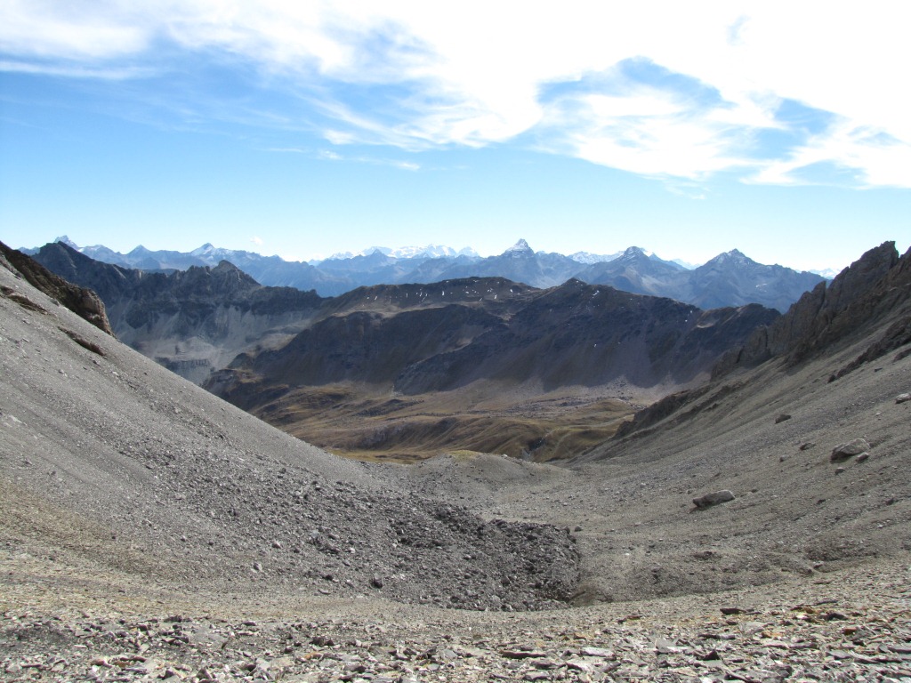 Tiefblick auf Alp Ramoz