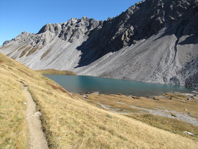 der schöne Älplisee. Im Sommer von Touristen und Familien belagert