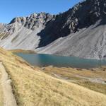 der schöne Älplisee. Im Sommer von Touristen und Familien belagert