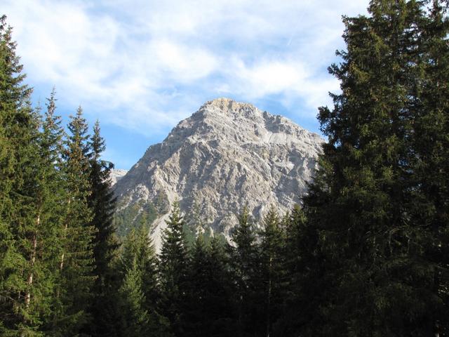 letzter Blick auf das Schiesshorn. Dort oben waren wir auch schon