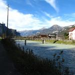 die Brücke bei Sand das über die Aare führt