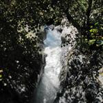 Blick auf den Wasserfall von oben