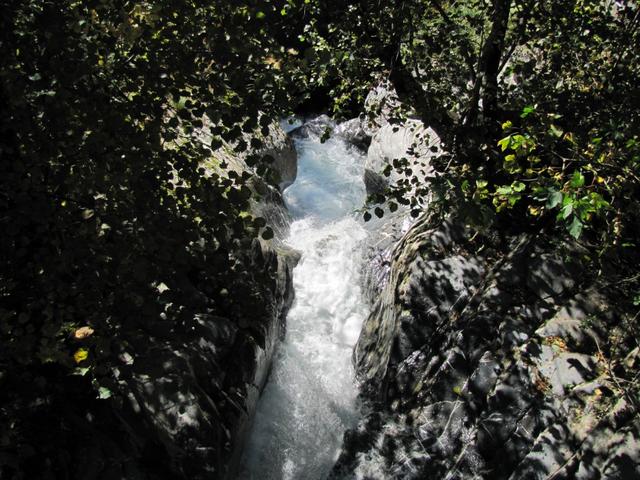 Blick auf den Wasserfall von oben