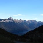 während dem Laufen drehten wir uns einmal um, was für eine Aussicht! Augstmatthorn mit Brienzersee