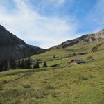 direkt vor uns der Rengglipass