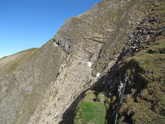 jetzt wird der Weg Alpiner. Zum Glück kein Schnee mehr vorhanden und trocken