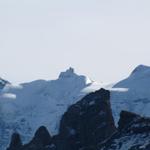 Blick auf das Jungfraujoch mit Sphinx